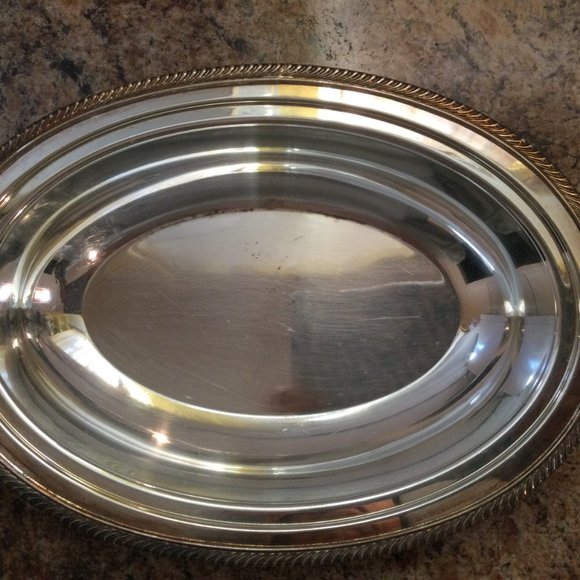 Vintage Primrose Plate EP Copper lidded covered serving bowl mmts 6040 eb - Picture 3 of 9